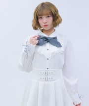 2WAYストライプタイ付ブラウス