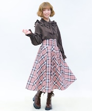 フリルサス付ハイウエストスカート