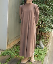 起毛カットタックスリーブワンピース