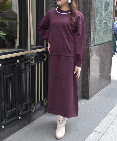 パールニットセットアップ