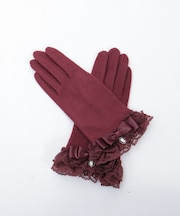 カメオリボンレースフリル手袋