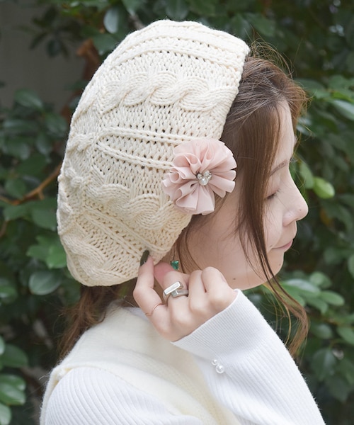 ファム メルヘン刺繍ニット[品番：IGAW0003353]｜axes femme（アクシーズ