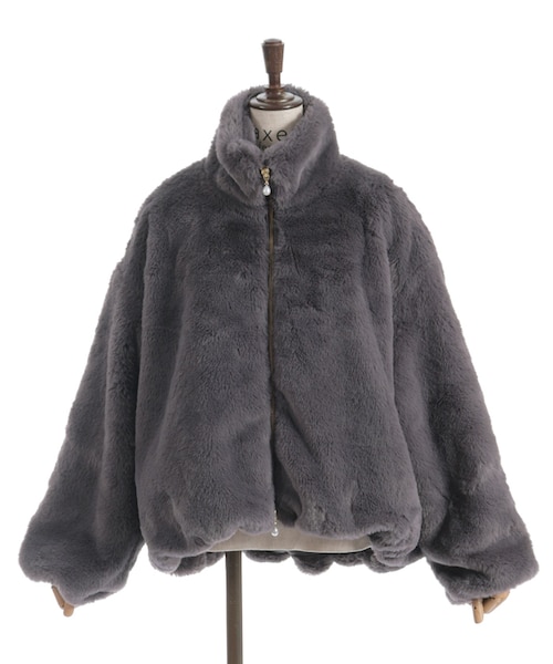 ラビットライクファーコート｜アクシーズファムの通販｜&mall（アンド