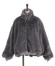 ラビットライクファーコート