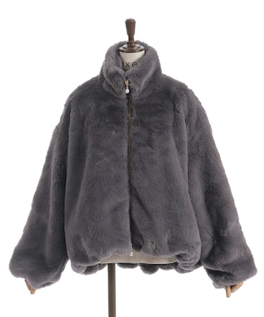 ラビットライクファーコート