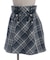 Ｗリボン起毛チェックミニスカート