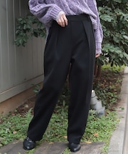 薔薇刺繍裏起毛パンツ