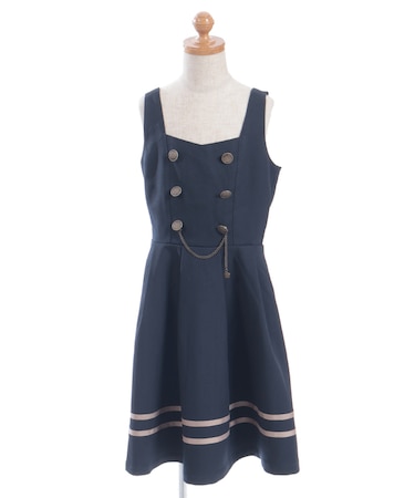 チェーン付ダブルボタンジャンスカ