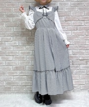 リボンデザインロングジャンスカ