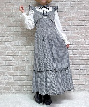 リボンデザインロングジャンスカ