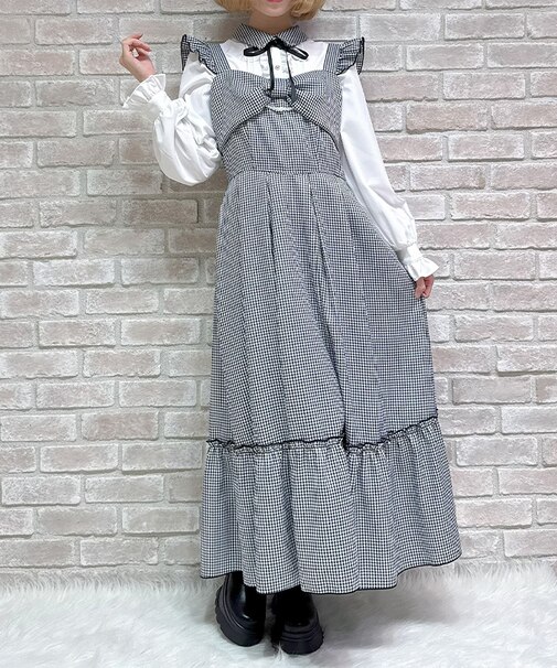 リボンデザインロングジャンスカ