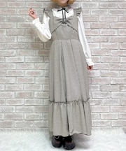 リボンデザインロングジャンスカ