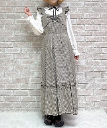 リボンデザインロングジャンスカ