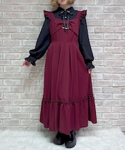 リボンデザインロングジャンスカ