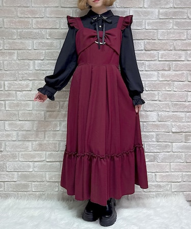 リボンデザインロングジャンスカ