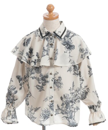 クラシカルケープブラウス