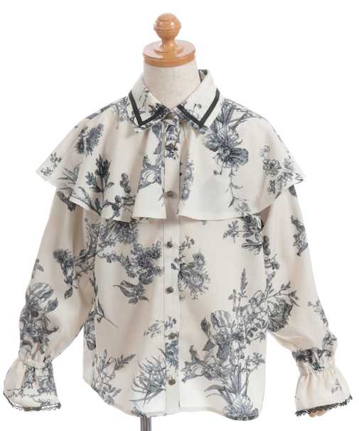 クラシカルケープブラウス