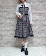 ホリデーチェック柄ワンピース