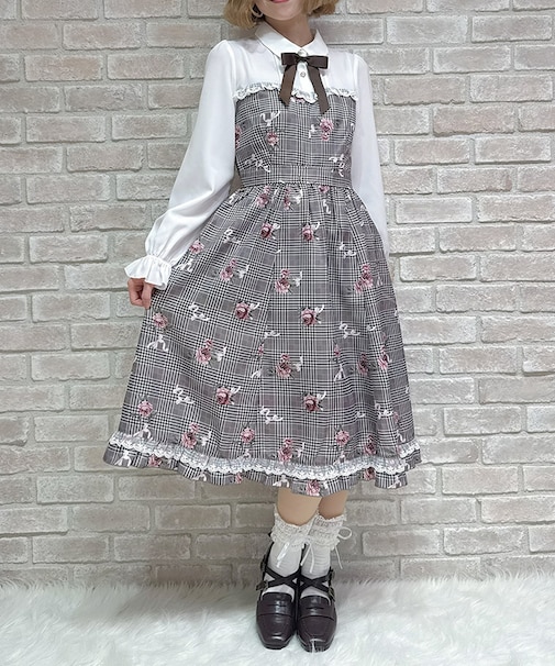 ホリデーチェック柄ワンピース