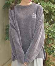 モールヤーンニットチュニック