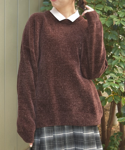 モールヤーンニットチュニック