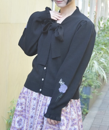 ローズ・ステンドグラスカーディガン