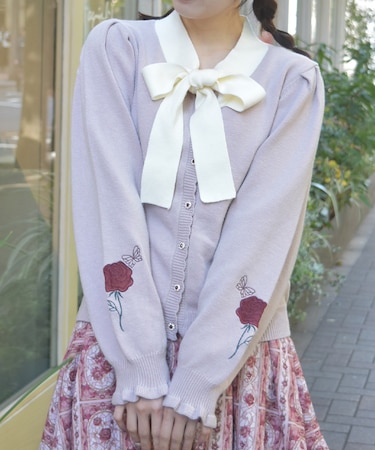 ローズ・ステンドグラスカーディガン