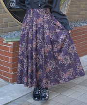 フローラルプリントスカート