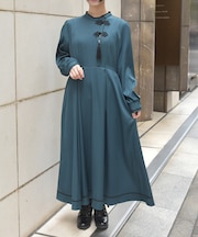 タッセル付チャイナワンピース