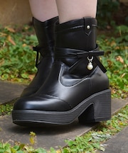 サイドリボンウエスタンブーツ