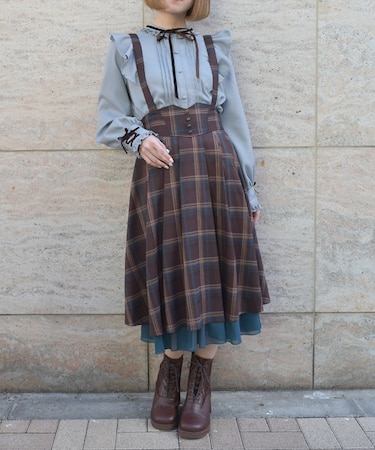 サス付レースアップスカート