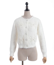 リボンニットカーディガン