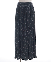 花柄ベロアスカート