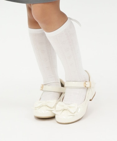 バックリボンハイソックス