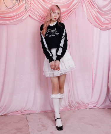 ドロスト×ティアードミニスカート