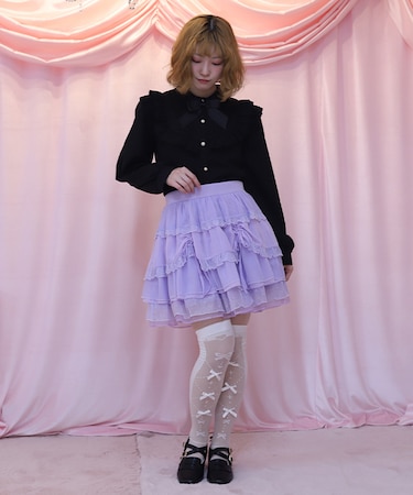 ドロスト×ティアードミニスカート
