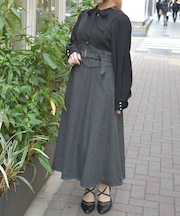 ハイウエストドッキングワンピース