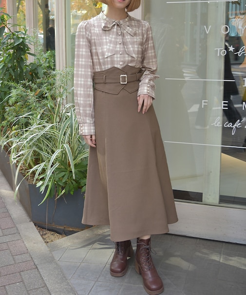 ハイウエストドッキングワンピース