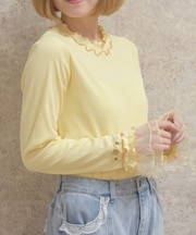 格子ラメチュールメロープルオーバー