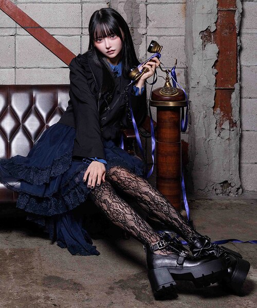 フリルレースオーバーニー｜アクシーズファムの通販｜&mall（アンド