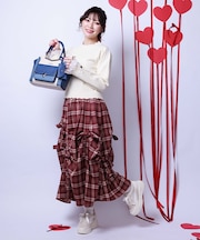 リボン×タック×ドロストスカート