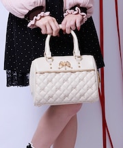 リボン刺繍キルトボストン