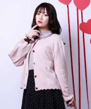 ハート釦バイカラーニットＣＤ