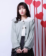 ハート釦バイカラーニットＣＤ