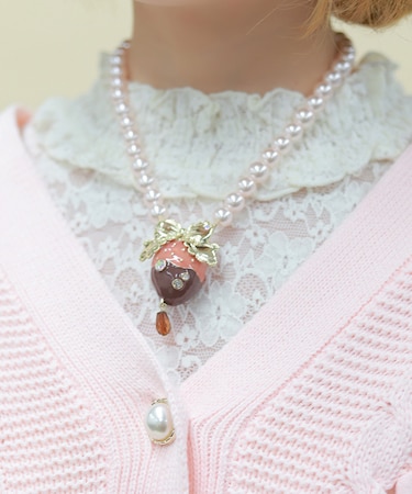 ストロベリーフォンデュネックレス