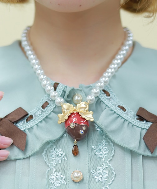 ストロベリーフォンデュネックレス