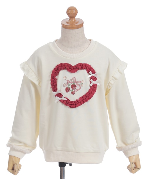 ベリー刺しゅうトレーナー