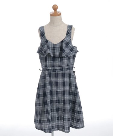 サイドリボンジャンパースカート