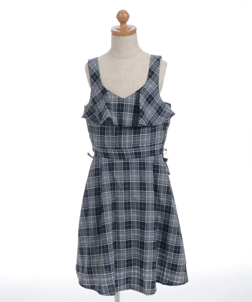 サイドリボンジャンパースカート