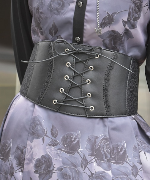 レースアップコルセットベルト